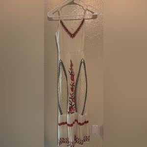 Tiered Embroidered Anthropologie Dress